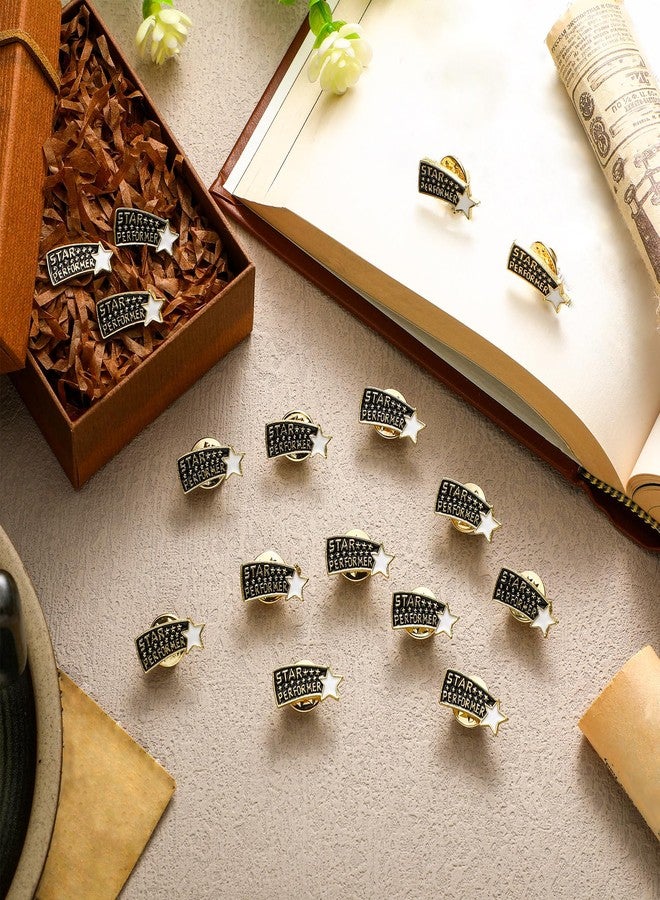 Tondiamo 120 Employee of The Month Star Pins Bulk Star Performer Appreciation Gifts for Staff Coworker Teacher Volunteer Recognition Pins Christmas Gifts Bulk for Team - Image 2